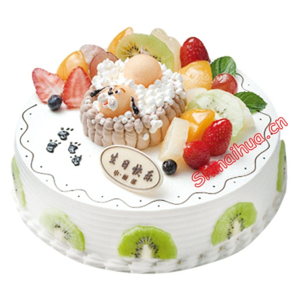 蛋糕礼篮|生日蛋糕鲜花-阳光青春-点击浏览商品大图