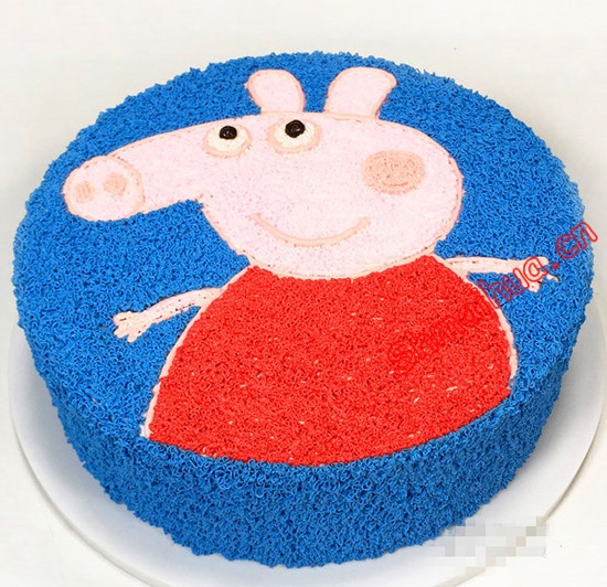 蛋糕礼篮|生日蛋糕鲜花-我是佩佩猪-点击浏览商品大图